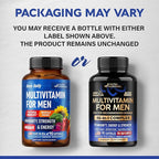 Multivitamin for Men - B-Complex | Whole Foods & Enzymes - Energy, Focus & Brain | Men's Health Complex - 46in1 Mens Multivitamin - Bioavailable & Gentle on Stomach - Made in USA - 90 Capsules, 1/Day