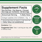 Double Wood Supplements Marine Collagen Powder (1 LB / 16 OZ of Quick Dissolve Marine Collagen Peptides) Wildcaught, Unflavored, Micronized - Scoop Included, No Fillers (38 Servings of 12 Grams Each)