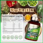 zooone Lutein and Zeaxanthin Eye Vitamins, Eye Vitamin and Mineral Supplement with Vitamin C E Zinc Copper, Vision Support for Macular Degeneration, Eye Health Pills for Adults & Seniors, 90 Capsules