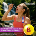 HoneyCombs Vitamin B5 Liquid Drops Pantothenic Acid 500% DV Liquid B5 Supplement Vegan Vitamin B Complex Liquid Fast Absorbing Vitamin Drops Daily Nutritional Support for Adults (8oz)