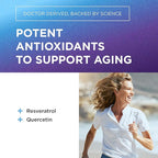DR. EMIL NUTRITION Resveratrol Supplement - Healthy Aging Supplement with 500mg Resveratrol and 100mg Quercetin - Supports Normal Cellular & Cognitive Health, Twin Pack