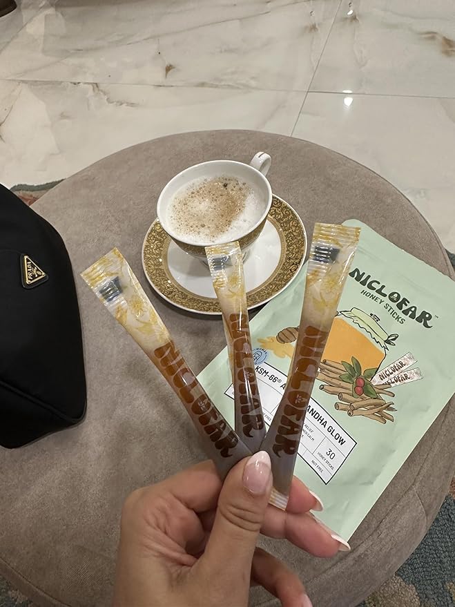 KSM-66 Ashwagandha Power Sticks, Full Spectrum 400 mg KSM 66 Ashwagandha Root Extract per serving | standardized > 5% Withanolides high absorption Boost Energy | Reduce Stress | Mood Support | Focus | Improved Memory/Cognition| 30 Sticks