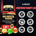 3in1 Myo-Inositol & D-Chiro Inositol Supplement with DIM - 90 Capsules - 30 Days