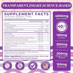 Myo-Inositol & D-Chiro Inositol Supplement for Women, 4000mg:100mg Inositol Powder, Fertility Supplements Hormonal Balance for Women Ovarian Health Support, with Folate & Vitamin D, Vegan, 90-Day