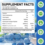 1000mg Hyaluronic Acid & Collagen Peptide Supplements with Biotin, Vitamins C & E - Hair Skin Nails Health Support for Men & Women, Blueberry Flavor, Gluten-Free 60 Gummies