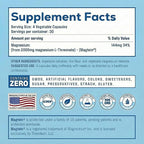 Magnesium L Threonate, Magtein, Brain Supplement for Memory, Focus, Sleep and Cognitive Support, High Absorption Magnesium L-Threonate, Non-GMO, No Laxative Effect – 2,000 mg, 120 Vegan Capsules
