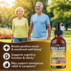 Organic Maca Root Liquid Drops with Ashwagandha, Nettle, Fenugreek, Beet Root and L-Arginine Liquid Multivitamin for Women and Men - 8oz