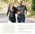 Irwin Naturals Mega B-Complex - 60 Liquid Softgels - Vitamin B Complex with Vitamin B12, Folate B9, Biotin B7, B1, B2, B3, B5, B6, and Quick Energy MCTs