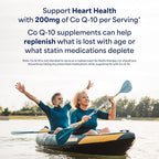 Puritan's Pride Coenzyme CoQ10 200mg, Dietary Supplement for Heart Health, Blood Pressure, Oral Gum Health, and Healthy Aging Support, 240 Servings, Rapid Release Softgels