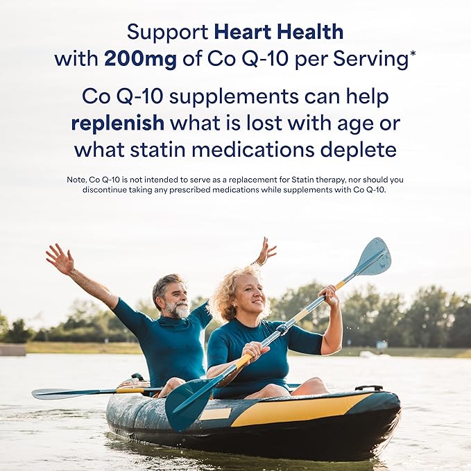 Puritan's Pride Coenzyme CoQ10 200mg, Dietary Supplement for Heart Health, Oral Gum Health, and Healthy Aging Support, 240 Rapid Release Softgels, 2-Pack