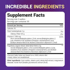 Dr. Berg Chewable Vitamin C Complex - Made with Organic, Non-GMO Berries - 60 Delicious Wafers