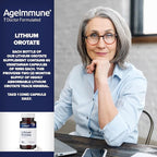 Lithium Orotate 10mg per Capsule - 60 Vegetarian Capsules. Memory and Emotional Wellness Support - Magnesium Stearate Free - 2 Months Supply of Lithium Supplement. (2)