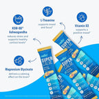 Nello Supercalm Powdered Drink Mix, Cortisol Reducer* and Sleep Aid Supplement, L Theanine, Ksm-66 Ashwagandha, Magnesium Glycinate, Vitamin D 3, No Sugar, Non GMO, 20 Ct, Tropical Tangerine