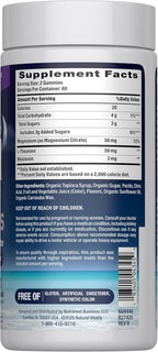 Natural Vitality SLEEP Gummies, Magnesium Supplement With Melatonin and L-Theanine, Vegan, Gluten Free, Helps the Body Ease Into Sleep, Blueberry Pomegranate 120 Count