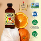 CHILDLIFE ESSENTIALS Liquid Vitamin C - Pure Vitamin C Liquid Supplement for Kids, Immune System Support, Great Taste - Natural Orange, 4 Fl Oz (Pack of 3)