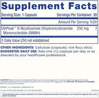 Pure NMNH (Dihydronicotinamide Mononucleotide) 250 mg 30 Capsules | NAD+ Optimizer | 3rd Party Triple Lab Tested