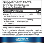 Douglas Laboratories Ubiquinol-QH | CoEnzyme Q10 to Support Healthy Aging and Cardiovascular Function | 30 Softgels