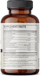 Futurebiotics Vitamin B Complex with Vitamin C Supports Energy Production, Nervous System & Immune Support - Non-GMO, 120 Vegetarian Capsules