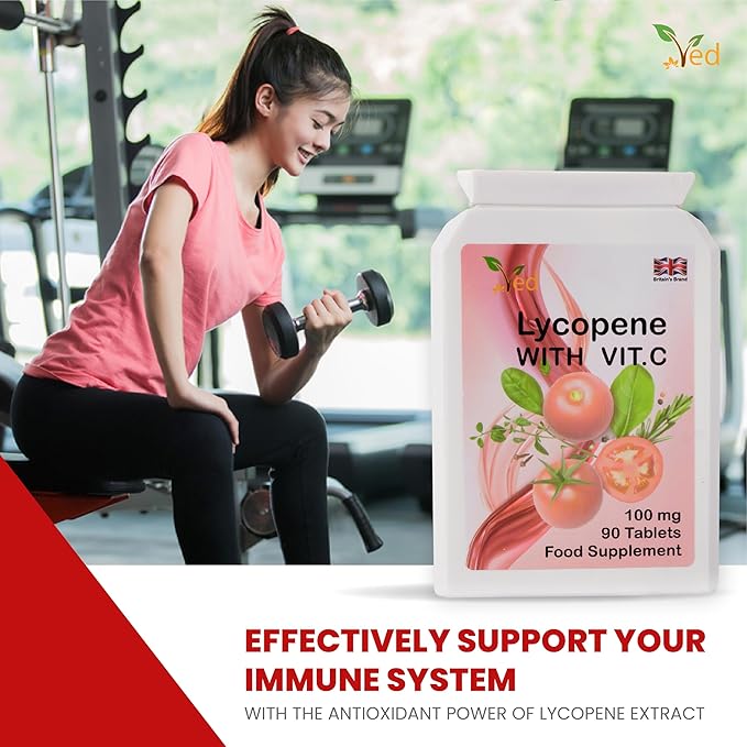 Ved Lycopene Supplement | 100mg 90 Tablets (Pack of 2)