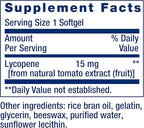 Life Extension Mega Lycopene, Prostate Health, arterial Health, antioxidant Defense, Gluten-Free, Non-GMO, 90 softgels