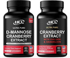 D-Mannose with Cranberry Extract & Super Strength Whole Fruit Concentrate – Dual Action Urinary Tract & Kidney Support – Natural UTI Cleanse