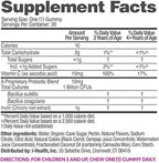 up4 Kids Probiotic Gummies, Digestive and Immune Support with Prebiotics and Vitamin C, Gelatin Free, Gluten Free and Non-GMO, For Ages 3+, 30 count