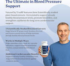 NatureCity True-BP | Supplements to Support Blood Flow for Heart Health | MegaNatural-BP 80mg 16% Oleuropein (60 Veggie Capsules) Non-GMO, Gluten Free