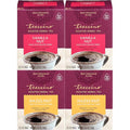 Teeccino Hazelnut & Vanilla Nut Herbal Tea Variety Pack - Roasted Herbal Tea That’s Caffeine Free & Prebiotic for Natural Energy, 10 Tea Bags (Pack of 4)