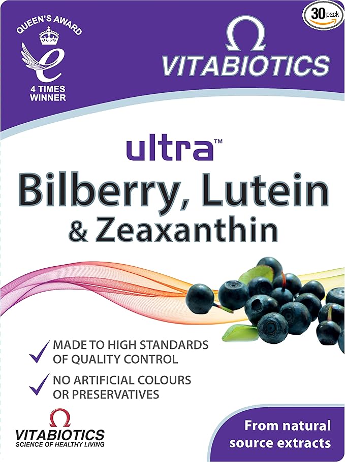 Vitabiotics - Ultra Bilberry, Lutein & Zeaxanthin - 30 Tablets