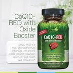 Irwin Naturals CoQ10-RED with Nitric Oxide Booster & MCTs – 60 Liquid Soft-Gels – Heart & Energy Support