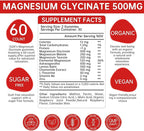 Magnesium Glycinate Gummies 500mg – Sugar Free Magnesium Gummies for Sleep, Stress, Muscle & Nerve Support – for Adults & Kids 4+, Vegan, No Melatonin - Raspberry Flavor