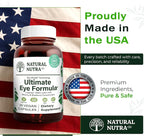 Natural Nutra Ultimate Eye Health Supplement - Bilberry & Blueberry Extract Blend for Day and Night Vision Support, Promotes Color Perception & Eye Clarity - Non-GMO, Vegan - 30 Capsules (Pack of 3)