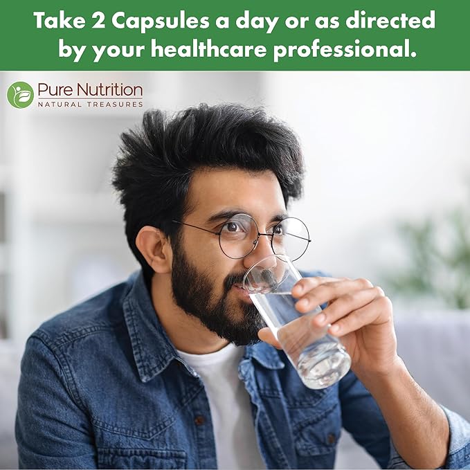 Pure Nutrition Saw Palmetto 10:1 Extract, 10000mg Strength | 120 Veg Caps | Prostate Support | Once Daily Prostate Supplement for Men