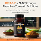 UpWellness Golden Revive + Joint Support Supplement Featuring Turmeric with Black Pepper, Quercetin, and Magnesium- Turmeric Boswellia Supplement - 6 Active Ingredients - 60 Capsules, 3 Pack