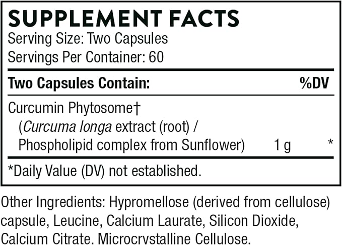 THORNE - Overall Wellness Bundle - Curcumin Phytosome & Berberine - 30 to 60 Servings