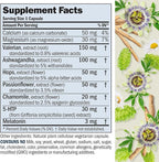 ANDREW LESSMAN Night Time 30 Capsules - 3mg Melatonin, Valerian, Ashwagandha, Passionflower, Hops, Chamomile. No Morning Grogginess. Natural Support, Gentle Restful Sleep. Easy to Swallow Capsules