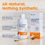 NativePath Liposomal Vitamin C 500mg with Amla Extract - High Absorption Immune Support Supplement - Orange Flavor, 30 Servings