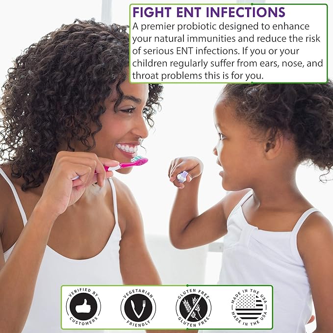 Oral Probiotic Supplement with BLIS K12 4 Billion CFU - Now Dairy Free - Doctor Formulated 30 Day Supply Bottle for Bad Breath, Strep, Cavities, Gum and Oral and Dental Health - Sugar Free - USA Made