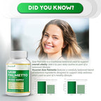 Ultra Saw Palmetto - 13-in-1 with DIM, Nettle, Pumpkin Seed, Collagen, Vitex - Max Absorption - 150 Capsules - Non-GMO, Gluten-Free, Lab Tested