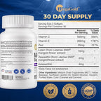 Macular Support Advanced Formula - Eye Supplements for Vision & Macular Health*, Contains Lutein & Zeaxanthin, Vitamins C & E, Zinc, and Astaxanthin, for Seniors & Adults - 60 Count Softgels