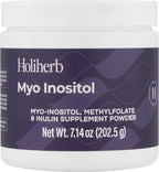 Holiherb Myo Inositol + Methylfolate Supplement for Women | Fertility Supplements for Hormonal Balance & Ovarian Health Support | 4g of Myo Inositol per Serving | 45 Servings