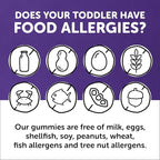 SmartyPants Toddler Multivitamin Gummies: Omega 3 Fish Oil (EPA/DHA), Vitamin D3, C, Vitamin B12, B6, A, K & Zinc, Biotin, Beta Carotene, Gluten Free, Three Fruit Flavors, 180 Count (60 Day Supply)