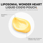 Codeage Wonder Heart Liquid CoQ10 Liposomal Ubiquinone Supplement, Coenzyme Q10 Heart Vitamins, Non-GMO Sunflower Phosphatidylcholine Vegan Blend, Raspberry Flavored Softgel, Pack of 30 Pouches