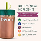 Beam Kids Multivitamin Powder – Kids Vitamins with Greens, Probiotic & Prebiotic, Immune Support for Children & Toddlers, No Artificial Sweeteners, for Picky Eaters, 20 Servings, Variety Pack