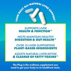 The Plug Liver Cleanse Detox & Repair Pills - Milk Thistle Liver Detox - Fatty Liver Support Supplement - 20 Herbal Liver Capsules, Turmeric & Vitamin B for Healthy Digestive & Immune System