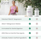 Pure TheraPro Rx Optimum Magnesium Lysinate Glycinate & Di-Magnesium Malate, Made in USA | 4 Month Supply | Chelated for Maximum Absorption, Supports Bone Health & Energy, 240 Count