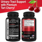 Tart Cherry Extract Capsules Supplement - Purge Uric Acid Flush Cleanse Antioxidant Pills for Rest Support - Tart Cherry Capsules Anthocyanin Supplements Ultra Pure Cherries Vitamins Concentrate Pill