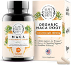Organic Maca Root Capsules 1200 mg – Libido Booster for Women Fast Acting & Potent | Female Maca Supplement | Energy Pills from Peru | Includes Black Pepper for High Absorption | Vegan, 120 Ct