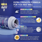 Melatonin 40 mg for Adults - Fast Dissolve & Chewable Sublingual Sleep Supplement - Extra Strength Melatonin with Vitamin D3 & MSM, Selenium for Health Rest Cycle, Deep Zzzs, Sugar-Free, 180 Servings