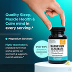 Magnesium Glycinate 400mg High Absorption Capsules with Quercetin | Quality Sleep, Relaxation & Muscle Health Supplement for Women and Men | Chelated Magnesium 120 Count (Pack of 2) | Easy to Swallow